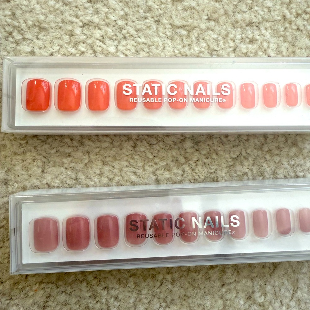 NIB LOT STATIC NAILS REUSABLE POP-ON MANICURE